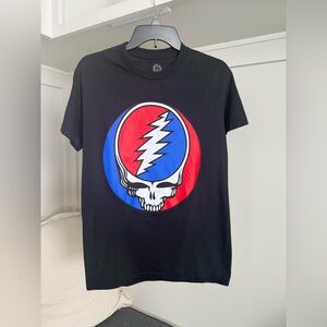 Grateful Dead Black Graphic Band Concert T-Shirt Size Small